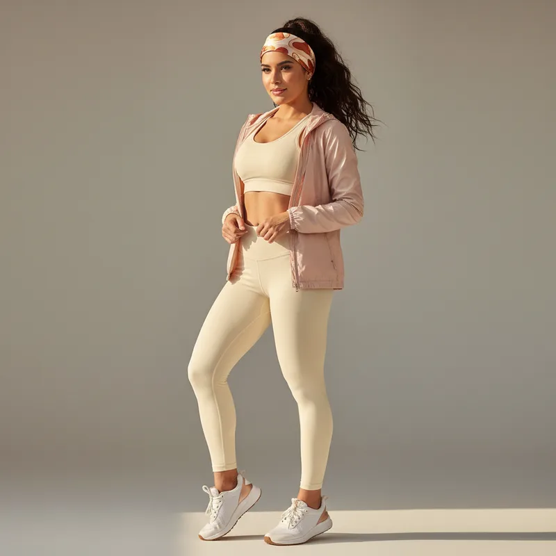 8. Look deportivo + pañoleta como headband