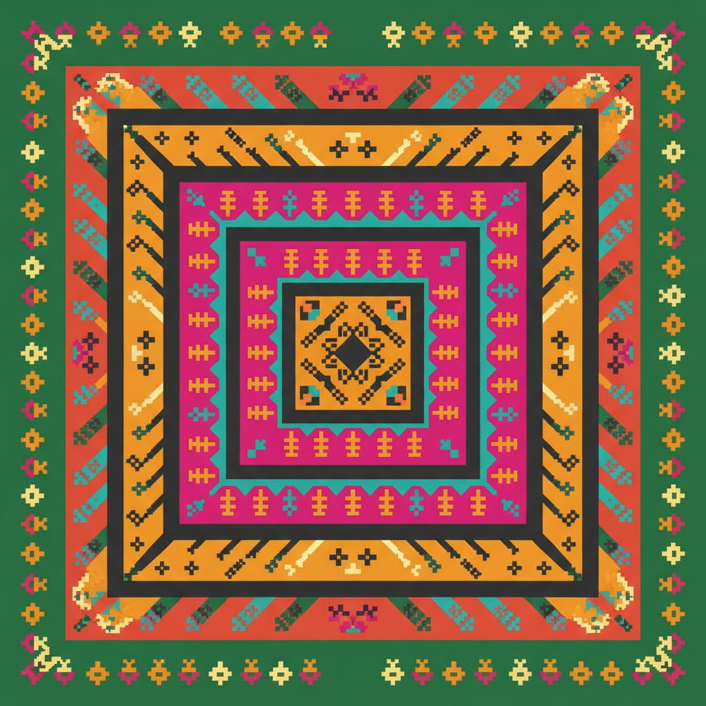 Diseño Pañoleta Étnica Wayúu