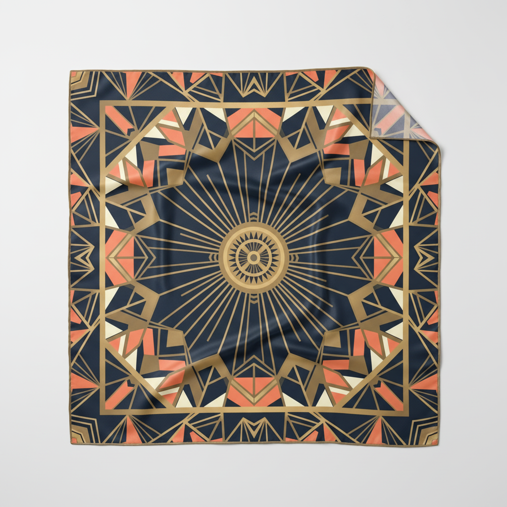 Pañoleta Geométrica Art Deco